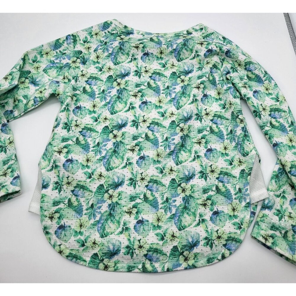 Mayoral Girls Long Sleeve Floral Leaf Print Mesh Shirt Top 4T Holidays Team 27 - Picture 2 of 10